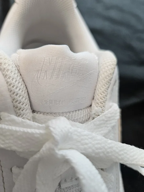 Nike Court Vision Low Triple White Men's 8.5 VERIFIED AUTHENTIC NWOB - Picture 12 of 16